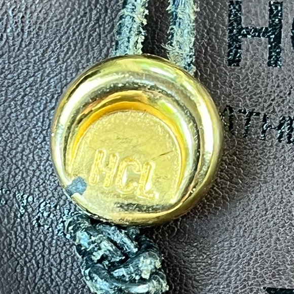 HCL Handcrafted Leather Goods Black Leather Bag Made in W. Germany Numbered Bag - Picture 5 of 16